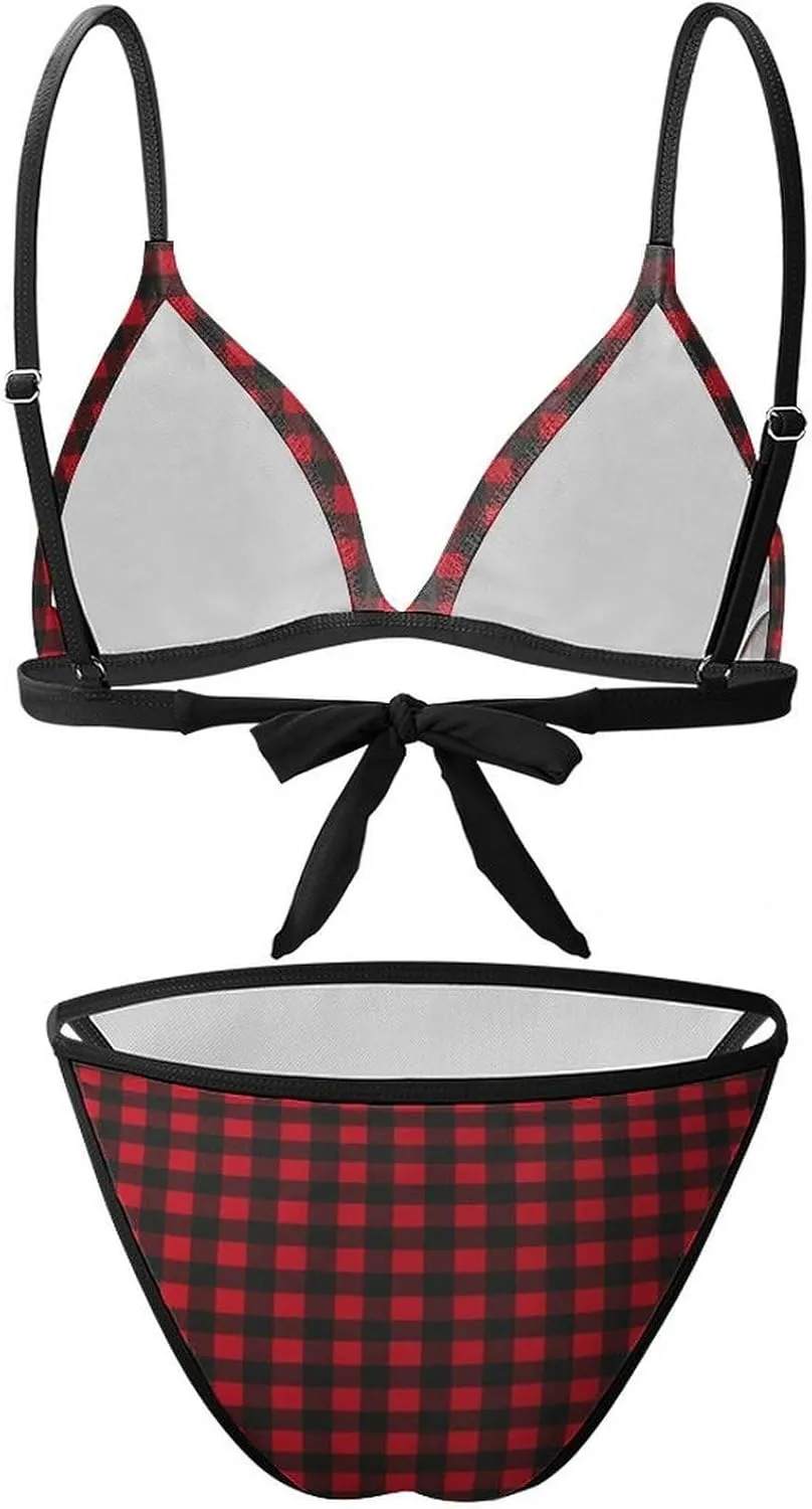 AMRANDOM Women’s Bikini Swimsuit Set Bathing Suit Bikini Top Swimsuit Triangle Swimwear