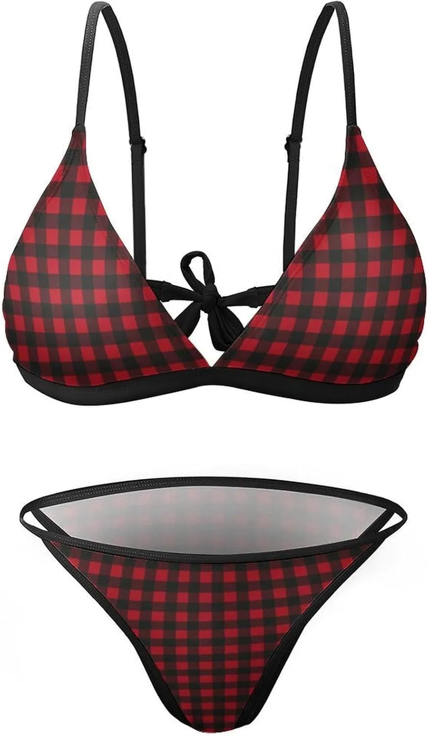AMRANDOM Women’s Bikini Swimsuit Set Bathing Suit Bikini Top Swimsuit Triangle Swimwear