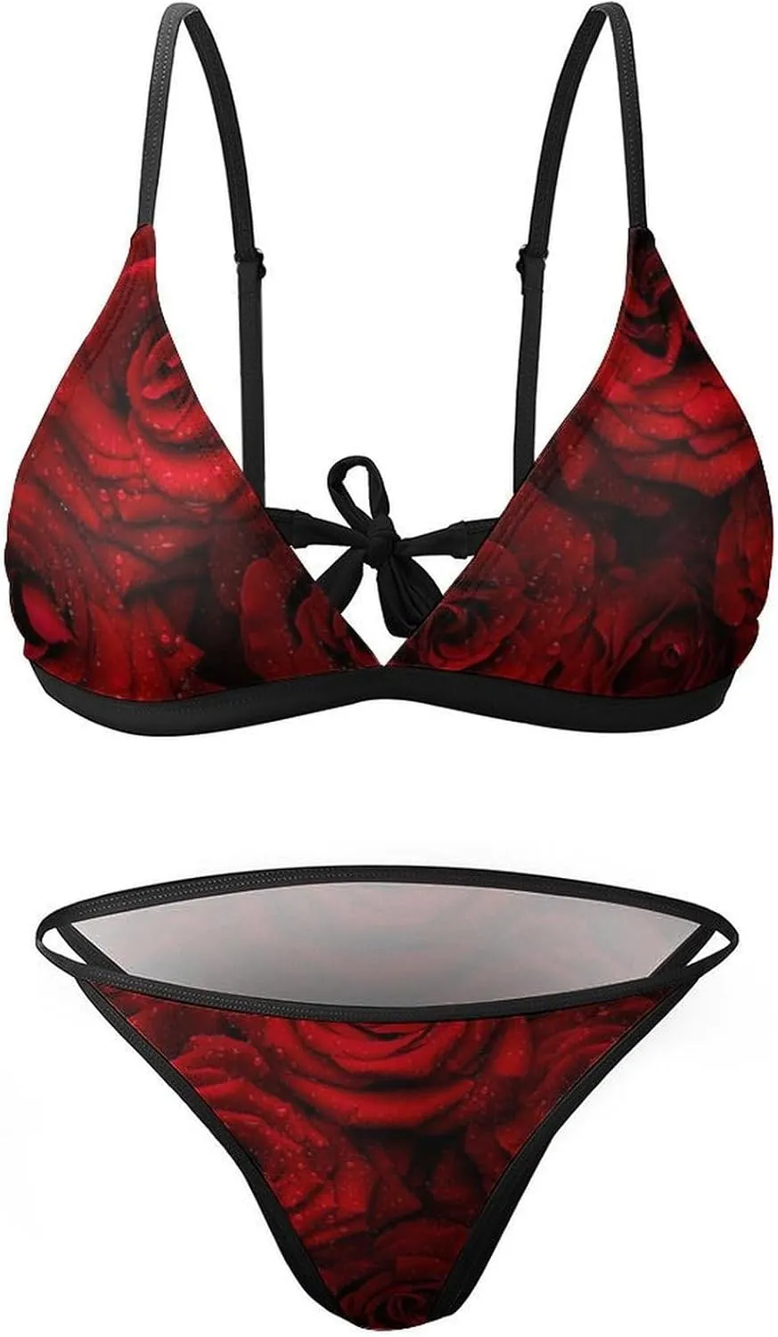 AMRANDOM Women’s Bikini Swimsuit Set Bathing Suit Bikini Top Swimsuit Triangle Swimwear