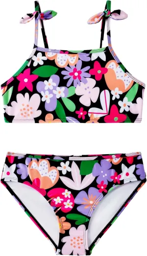 Angel season Girls Swimsuit Bikini Set Two Piece Tankini Bathing Suit Teens High Waisted Beach Swimwear Cute Size 7-14