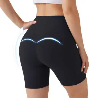 BETTERCHIC Women’s Biker Shorts Yoga Shorts High Waist Compression Workout Shorts for Women Running Size S-2XL