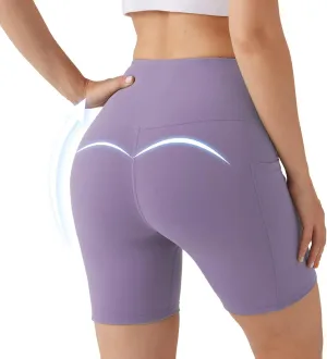 BETTERCHIC Women’s Biker Shorts Yoga Shorts High Waist Compression Workout Shorts for Women Running Size S-2XL
