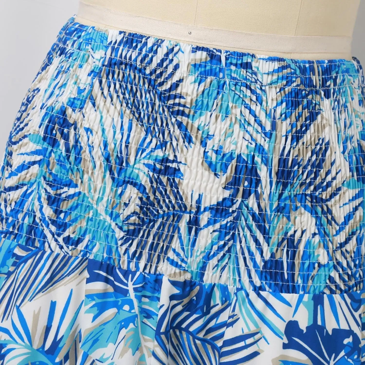 Boho Maxi Skirts for Women 2025 Summer Elegant High Waisted Flowy Swing A-Line Floral Long Skirt