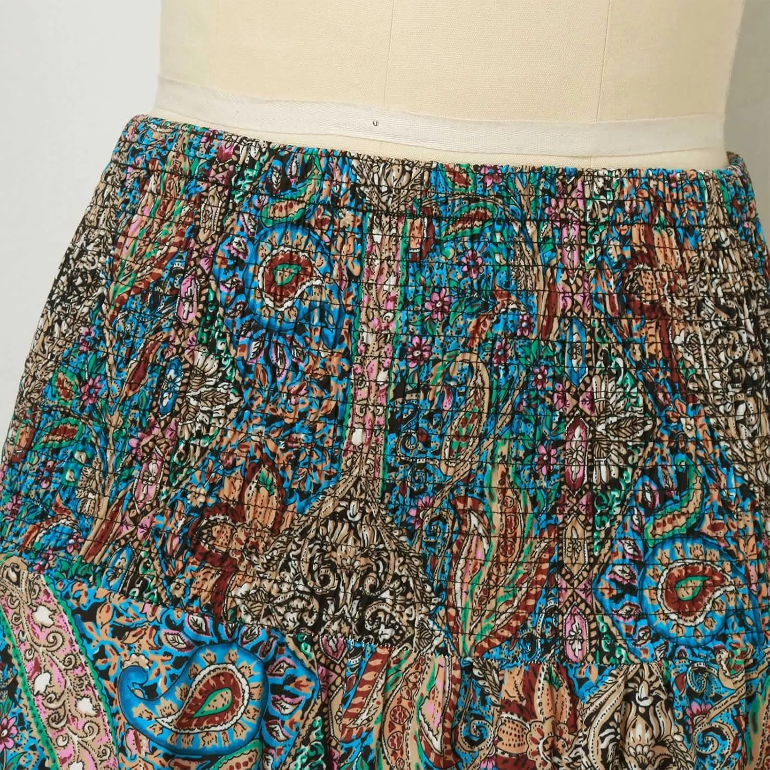 Boho Maxi Skirts for Women 2025 Summer Elegant High Waisted Flowy Swing A-Line Floral Long Skirt
