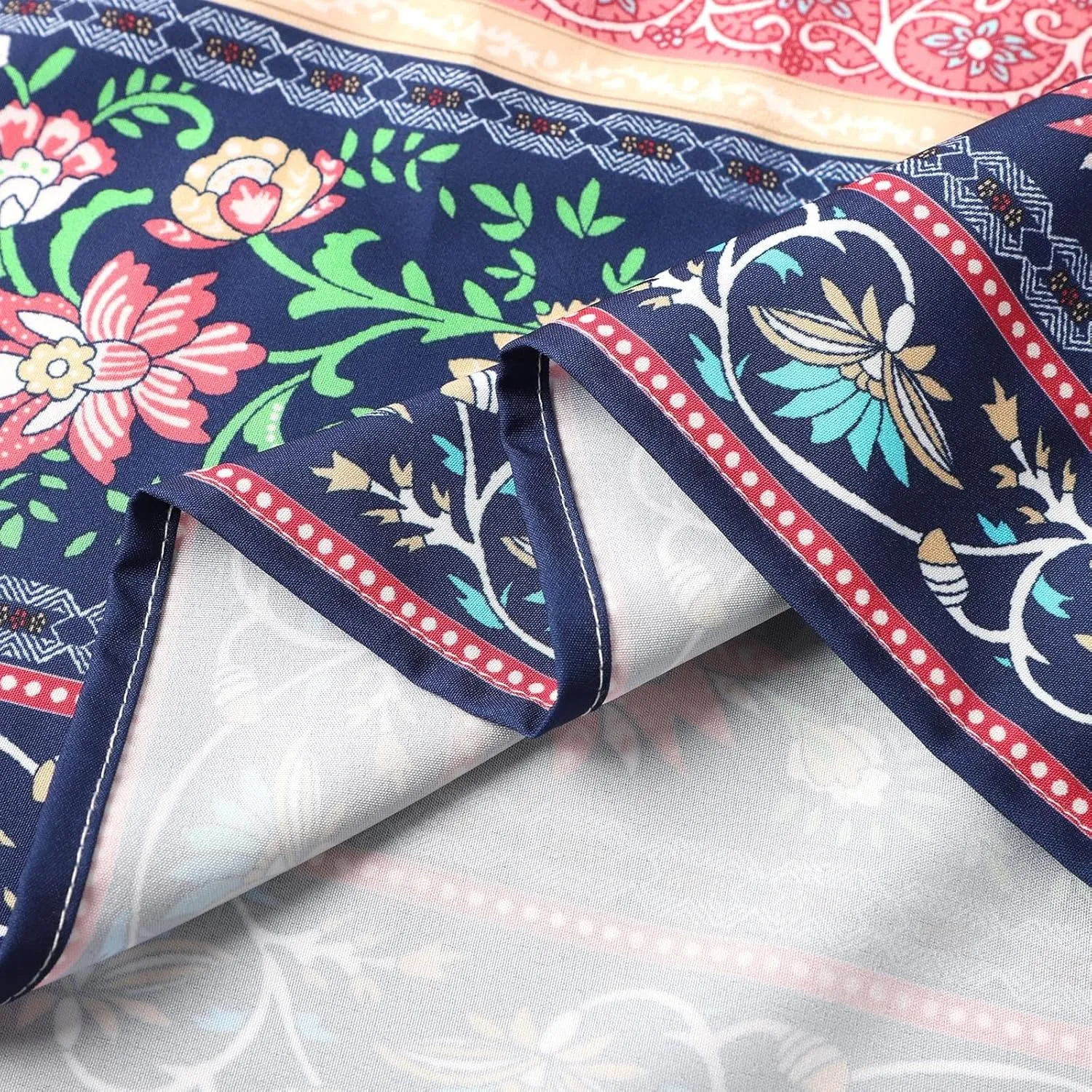 Boho Maxi Skirts for Women Summer Elastic Waisted Flowy Swing A-Line Floral Printed Long Skirt