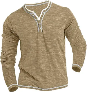 Comfor Clothes Men's Casual Shirt Moisture Wicking Casual Blouse Sun Protection Top Workout Solid Color Shirts