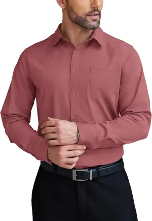 COOFANDY Mens Dress Shirts Wrinkle Free Long Sleeve Button Down Shirts Formal Business Shirt