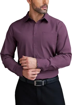 COOFANDY Mens Dress Shirts Wrinkle Free Long Sleeve Button Down Shirts Formal Business Shirt