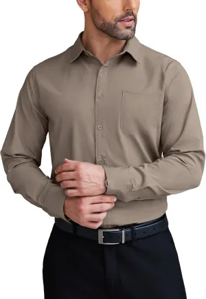 COOFANDY Mens Dress Shirts Wrinkle Free Long Sleeve Button Down Shirts Formal Business Shirt