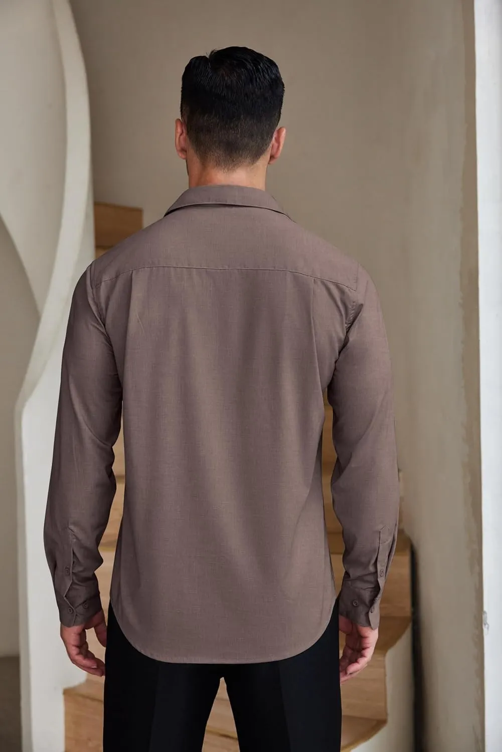 COOFANDY Mens Dress Shirts Wrinkle Free Long Sleeve Button Down Shirts Formal Business Shirt