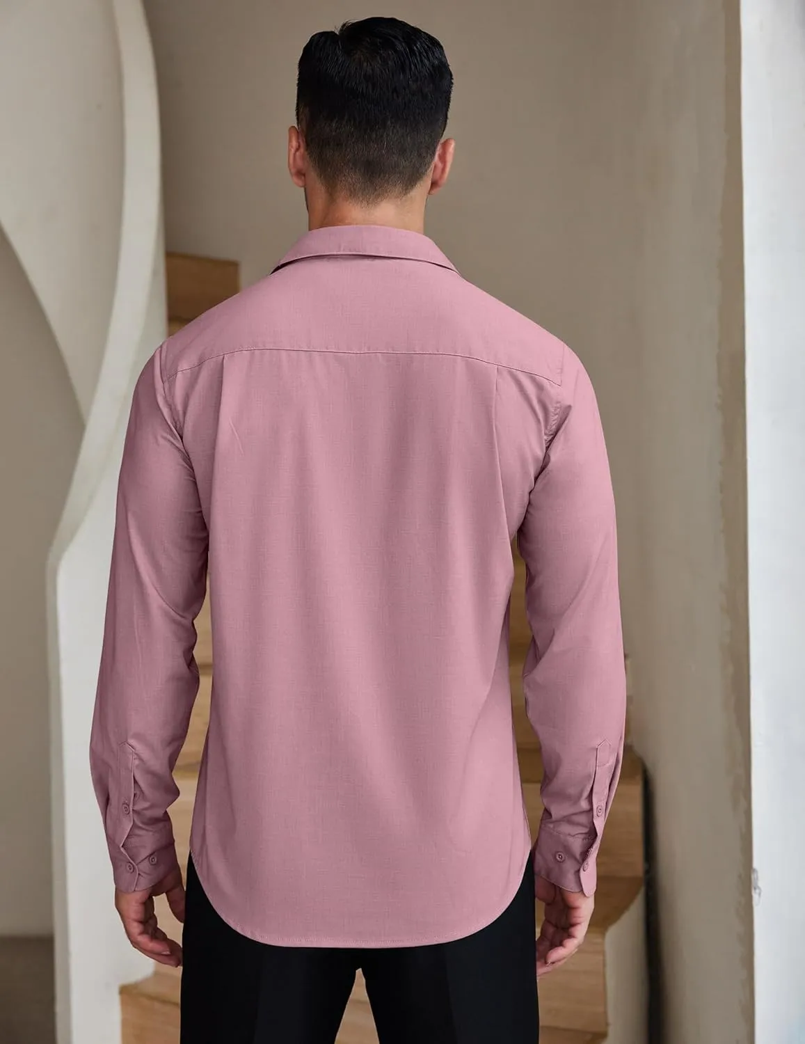 COOFANDY Mens Dress Shirts Wrinkle Free Long Sleeve Button Down Shirts Formal Business Shirt