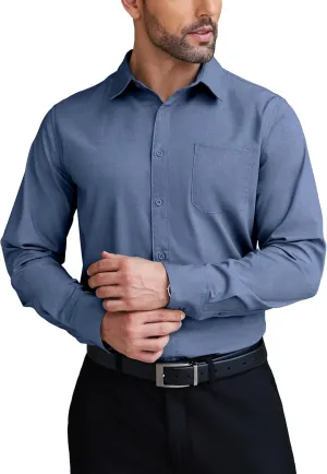 COOFANDY Mens Dress Shirts Wrinkle Free Long Sleeve Button Down Shirts Formal Business Shirt