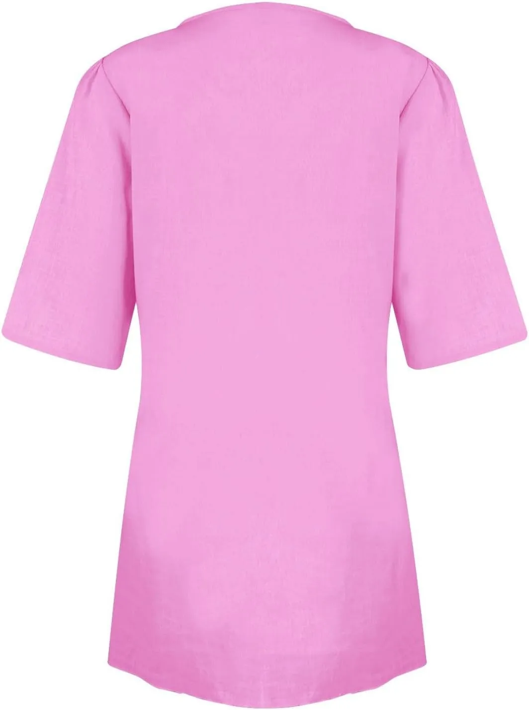 Cotton and Linen V-Neck Midi Dress Short Sleeve Wrap Tie Mini Dress Casual Elegant Beach Work Vacation Travel Dresses