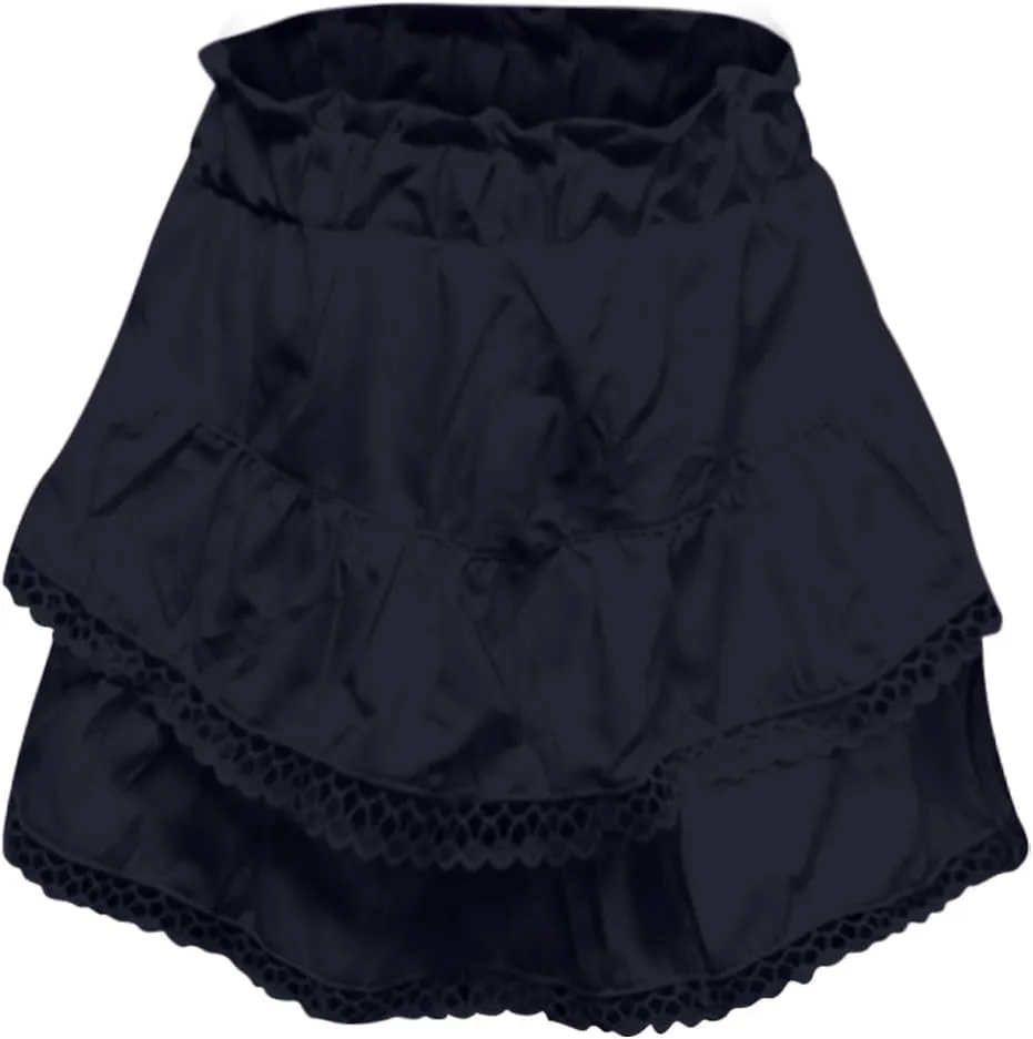 Flowy Shorts for Women Casual Boho Ruffle Tiered Skorts High Waisted Mini Skirts Golf Tennis Crochet Shorts