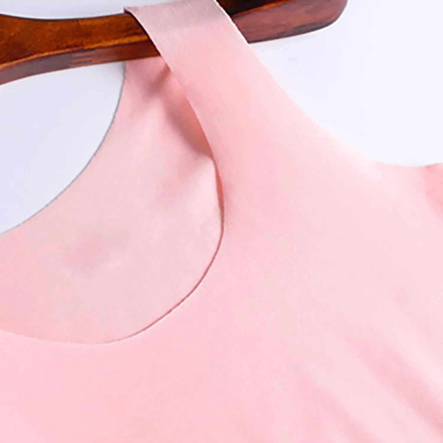 HGps8w 2-Pack Women's Ice Silk Tank Top Summer Basic Seamless Crew Neck Sleeveless Undershirt Casual Camisole Tanks