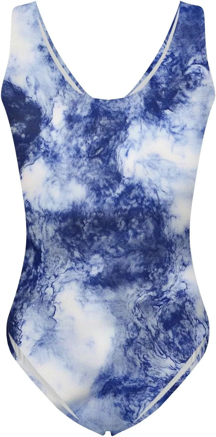 hlysgo Womens One Piece Swimsuits Tummy Control Athletic Bathing Suit 2025 Trendy Floral Print Modest Monokini Swimwear