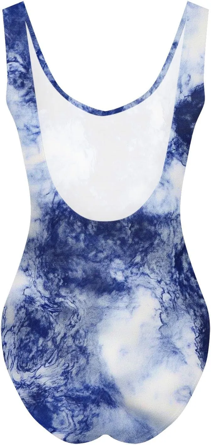 hlysgo Womens One Piece Swimsuits Tummy Control Athletic Bathing Suit 2025 Trendy Floral Print Modest Monokini Swimwear