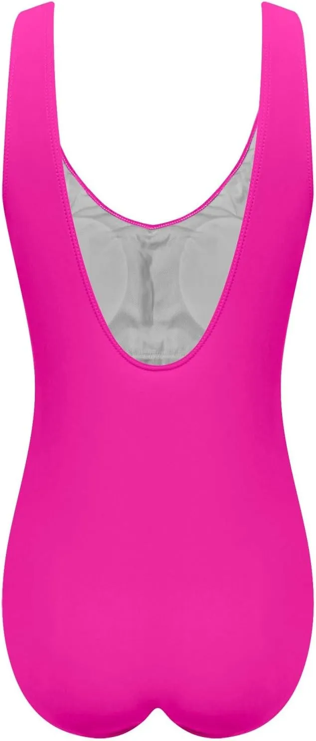 hlysgo Womens One Piece Swimsuits Tummy Control Modest Swimwear 2025 Trendy Solid Backless Athletic Bathing Suits for Ladies
