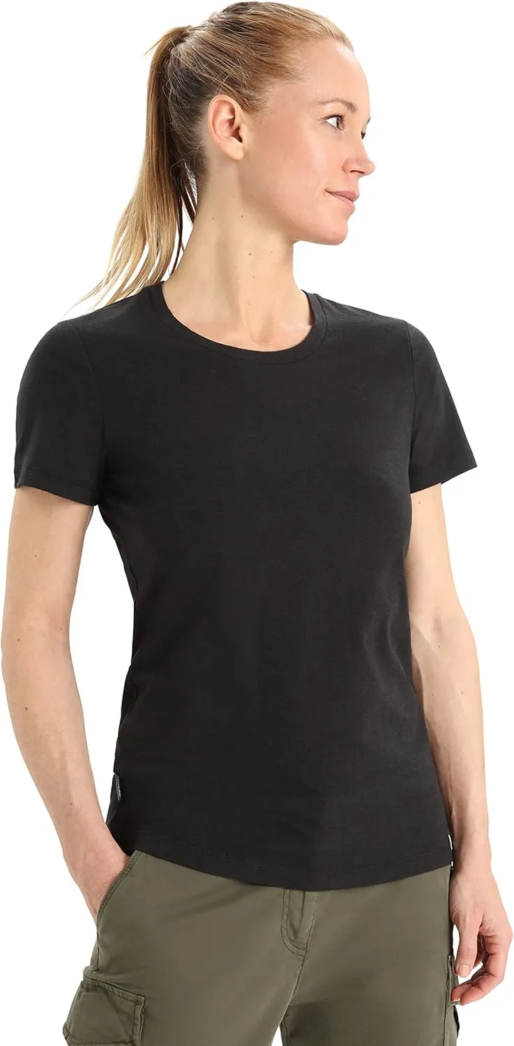 Icebreaker Merino Women's Central Classic Short Sleeve Wool T Basic Casual Shirt