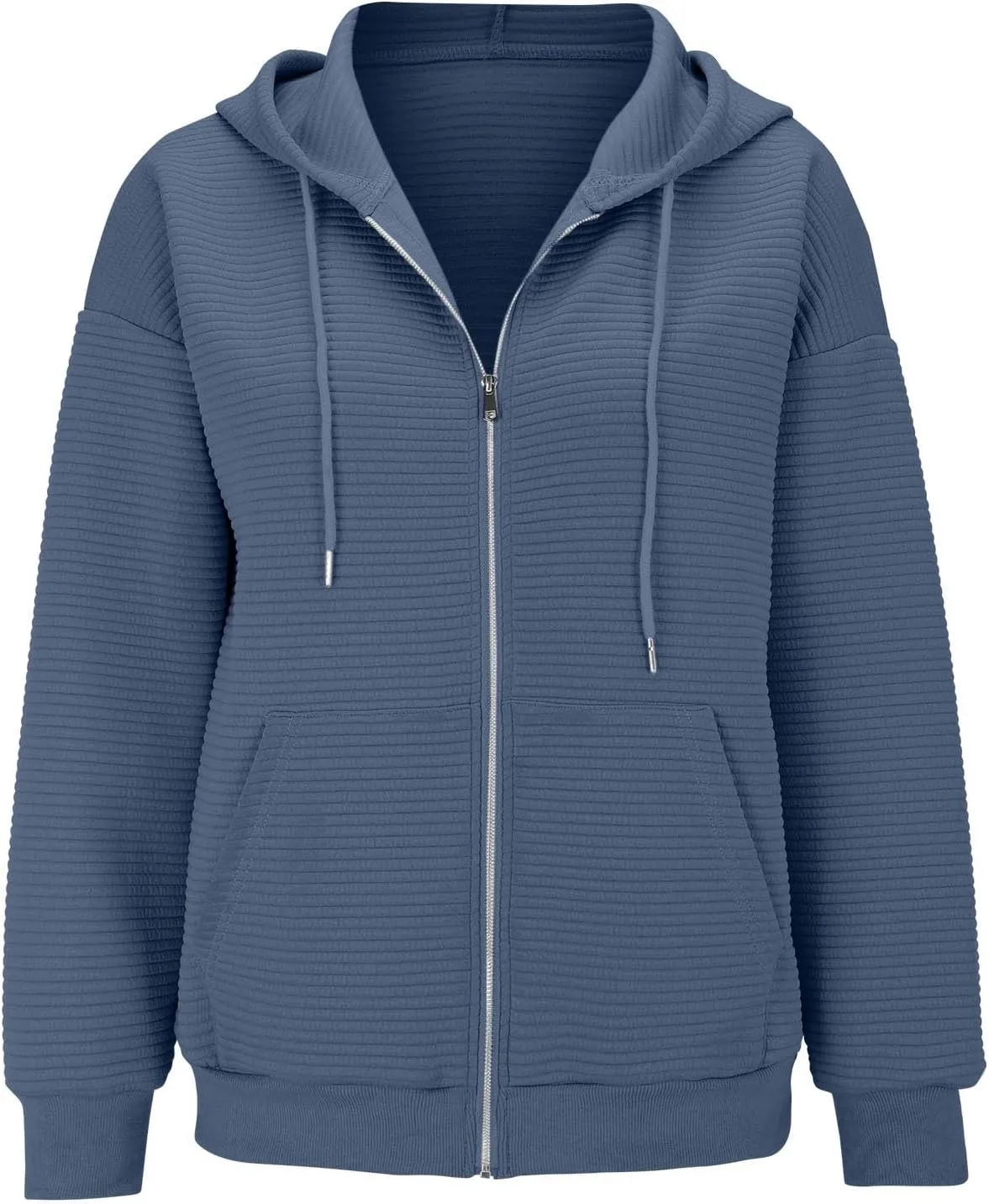 Lightweight Hoodies Tops Women Casual Jackets Zip Up Long Sleeve Sweatshirts with Pockets Fall Breathable Pullover