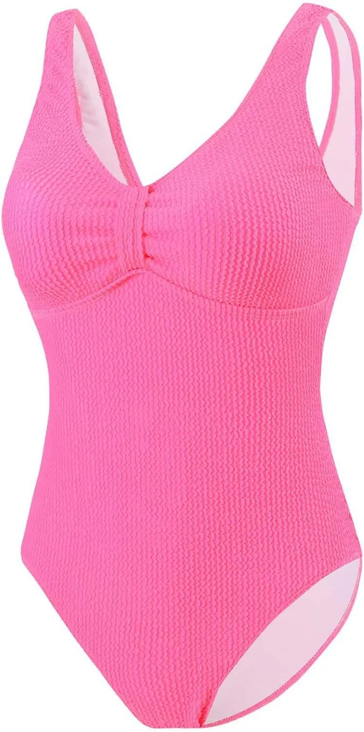 Lmdudan One Piece Swimsuits for Women Sleeveless Backless Modest Bathing Suit Tummy Control Cheeky Beach Swimwear 2025