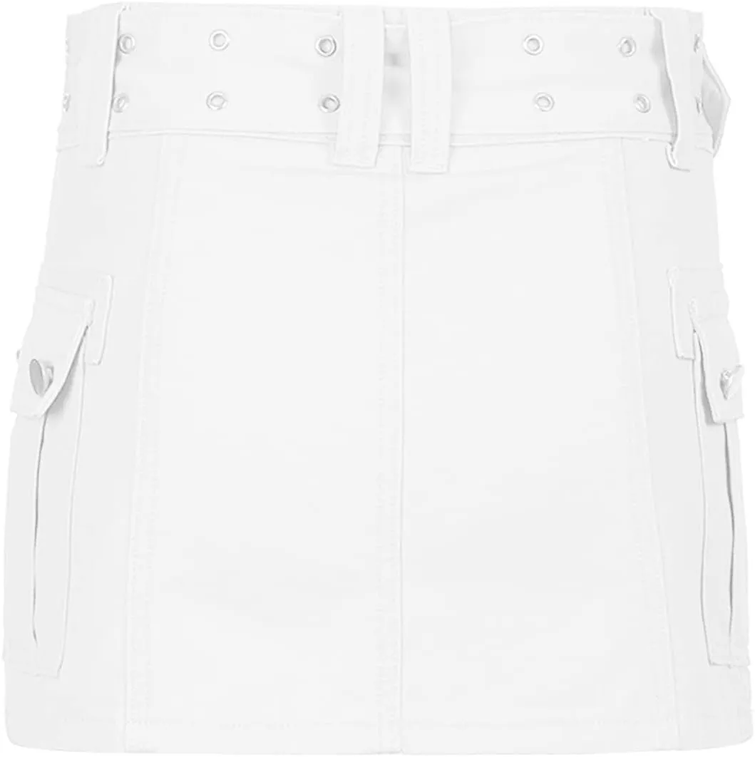 Low Rise Cargo Mini Skirts for Women Sexy Pleated Mini Skirt Fashion Clubwear Streetwear Denim Mini Skirt