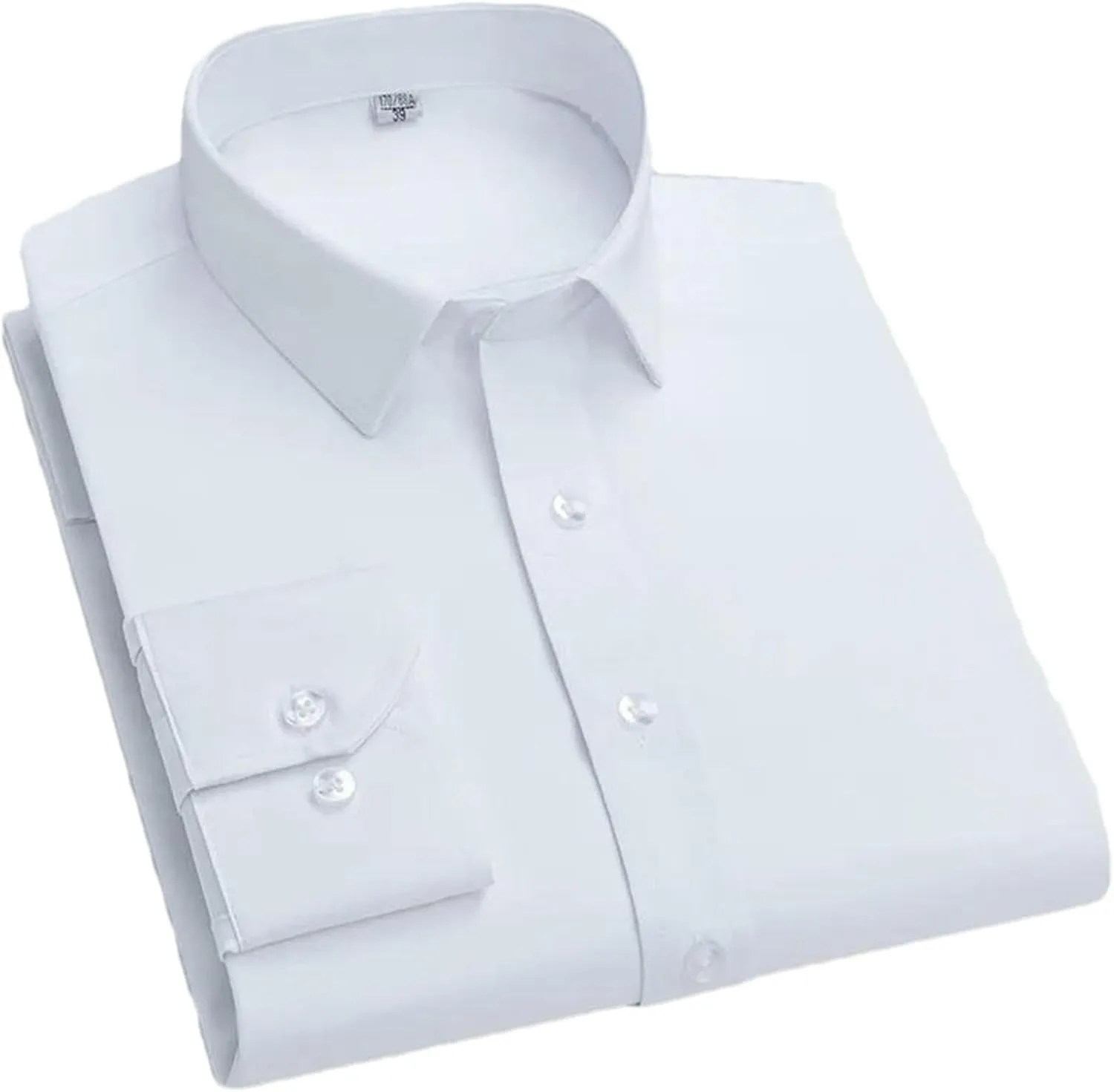 Men's Anti-Wrinkle No-Iron Stretch Shirt Long Sleeve Breathable Formal Business Office Casual Party Men's Shirts