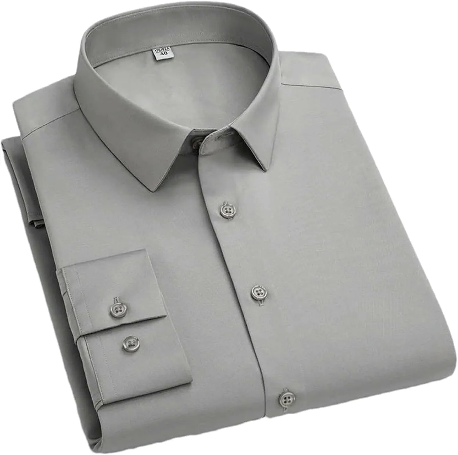 Men's Anti-Wrinkle No-Iron Stretch Shirt Long Sleeve Breathable Formal Business Office Casual Party Men's Shirts