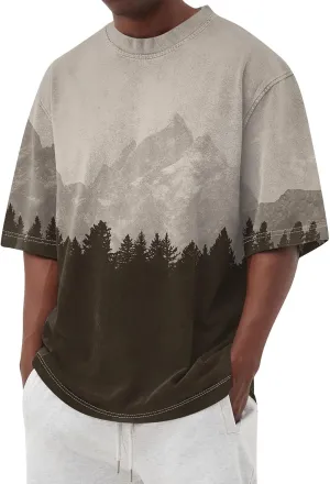 Mens Casual Shirt : Super Soft Premium Fabric Moisture Wicking Comfortable Workout Tees