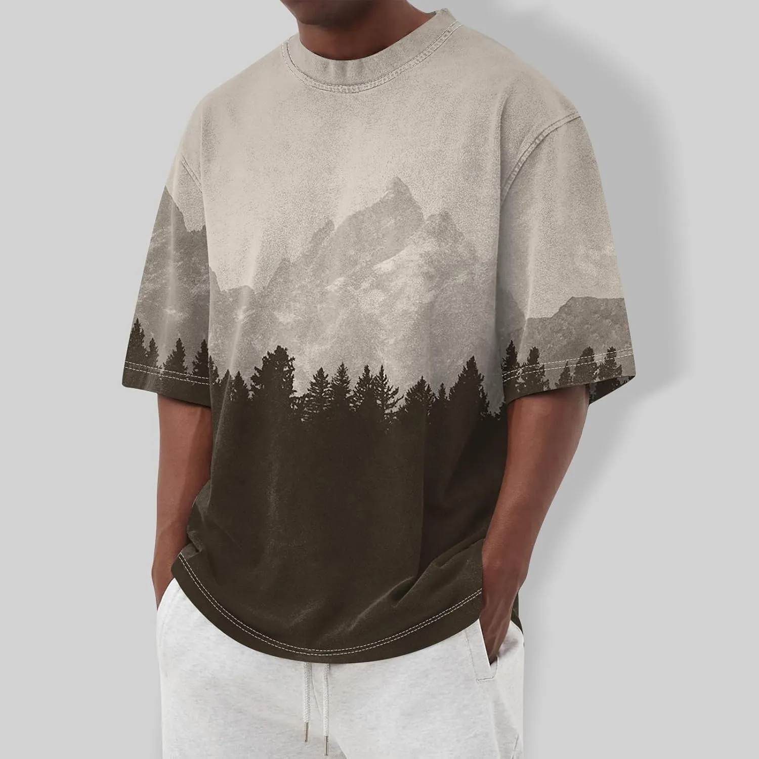 Mens Casual Shirt : Super Soft Premium Fabric Moisture Wicking Comfortable Workout Tees