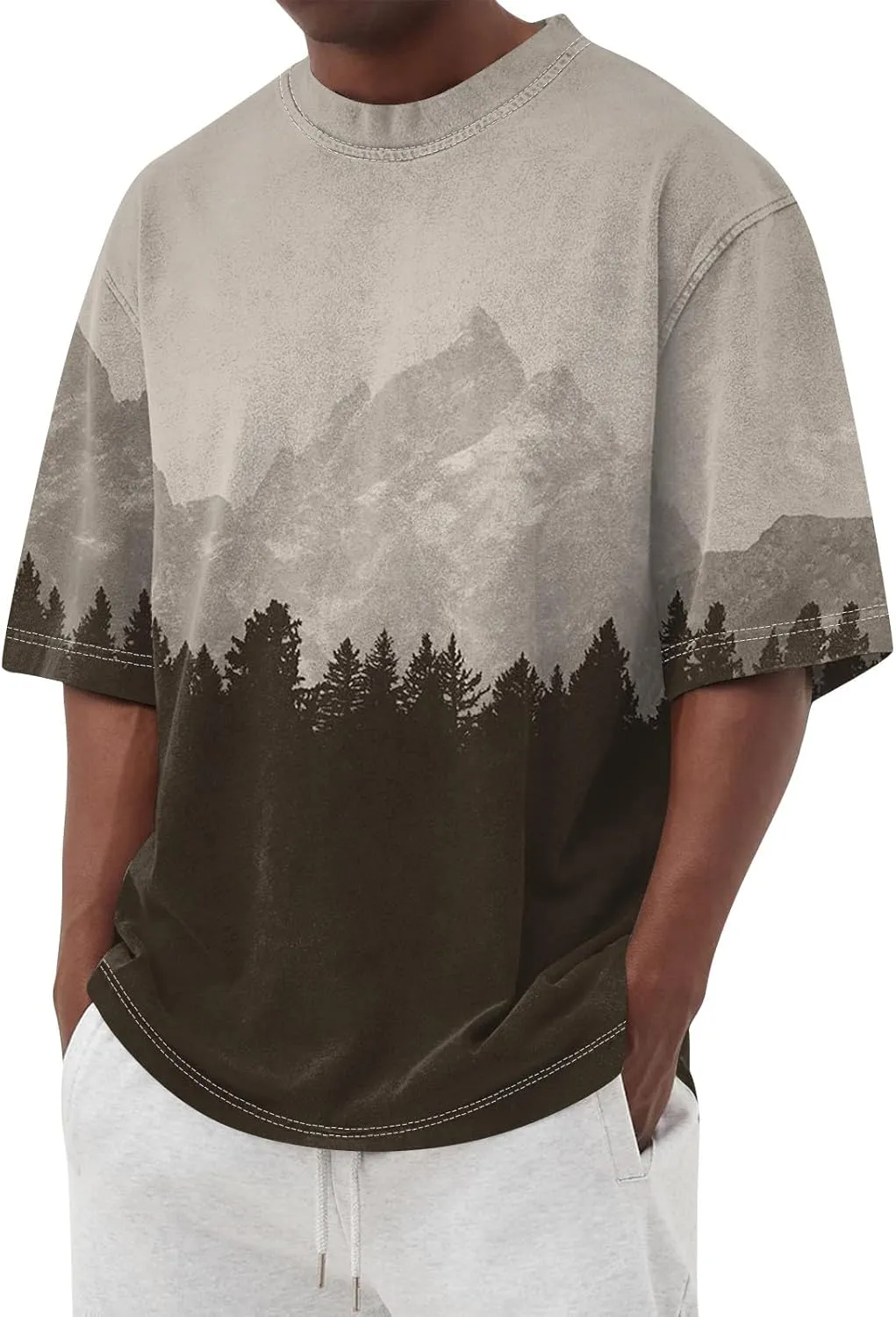 Mens Casual Shirt : Super Soft Premium Fabric Moisture Wicking Comfortable Workout Tees