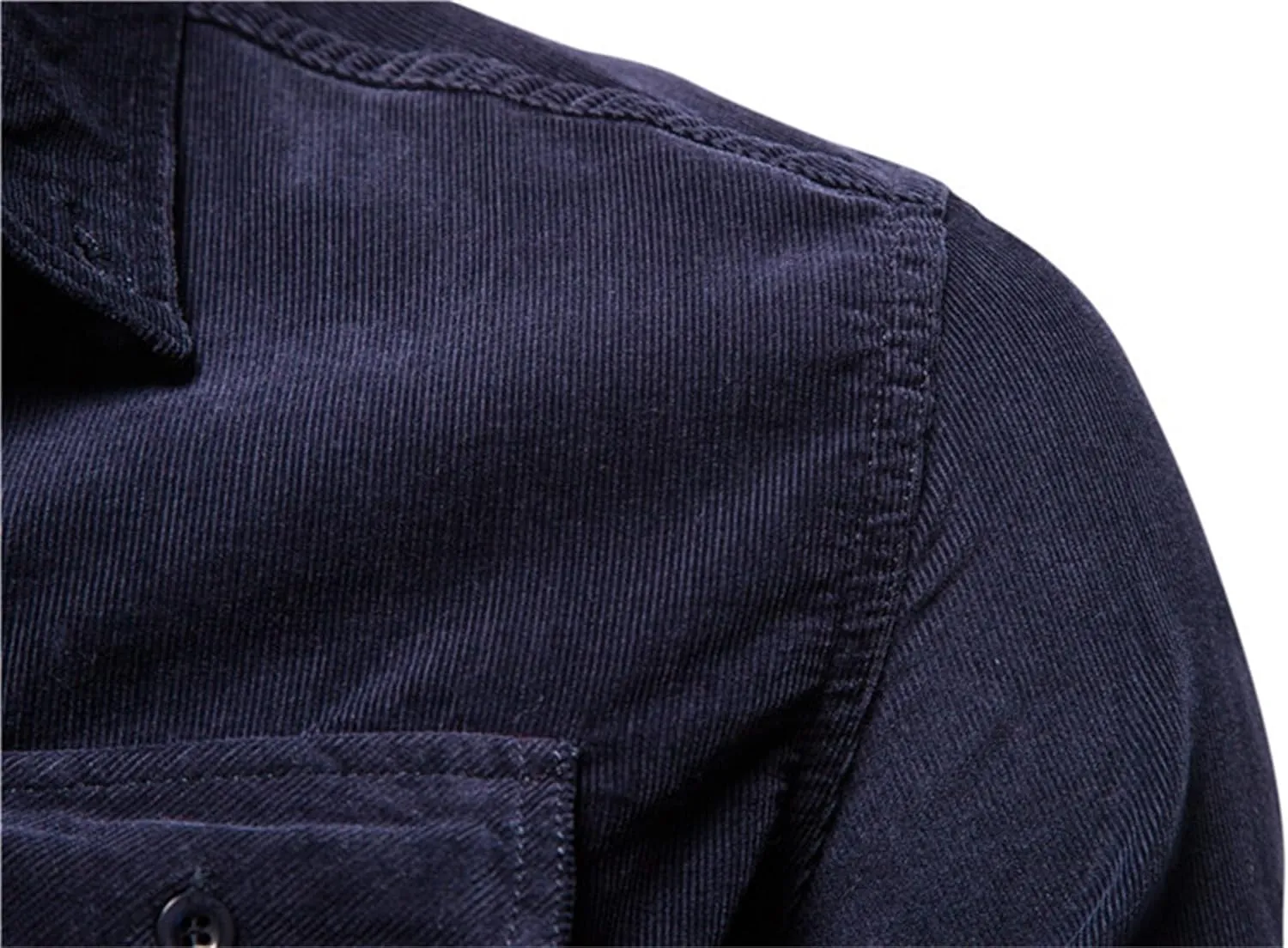 Men's Shirt Autumn Cotton Classic Japanese Corduroy Men Business Shirt Slim Fit Casual Shirts Clothing Long Sleeve Jacket