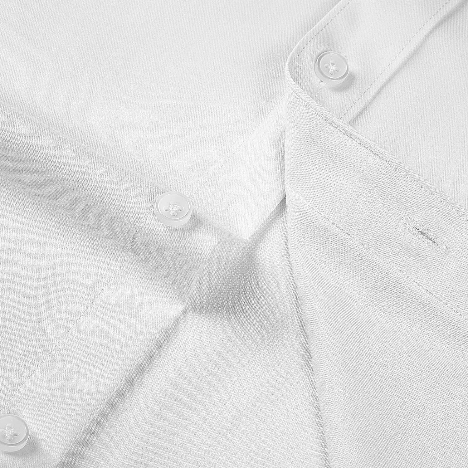 Men's Stretch Wrinkle Resistant Dress Shirt Long Sleeve Button up Business Casual Shirt Regular Fit