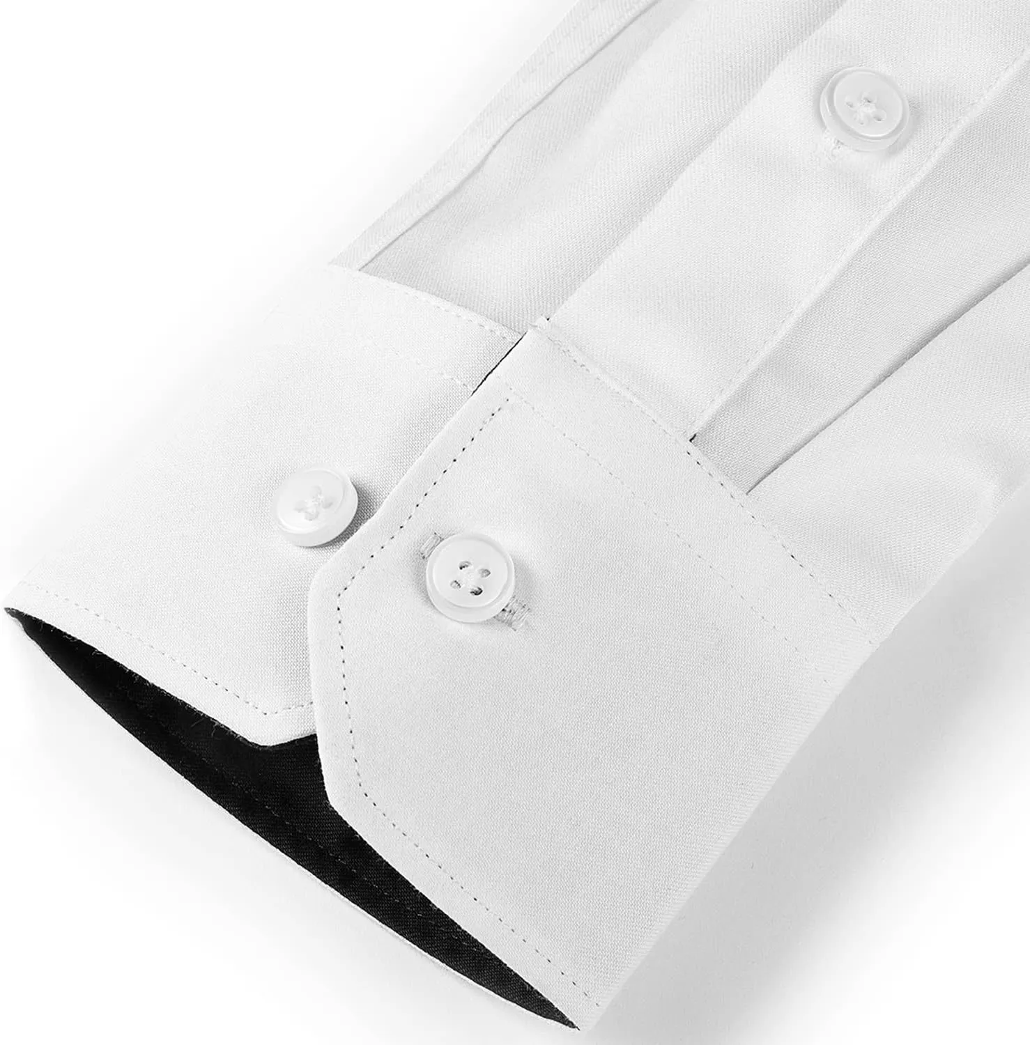 Men's Stretch Wrinkle Resistant Dress Shirt Long Sleeve Button up Business Casual Shirt Regular Fit