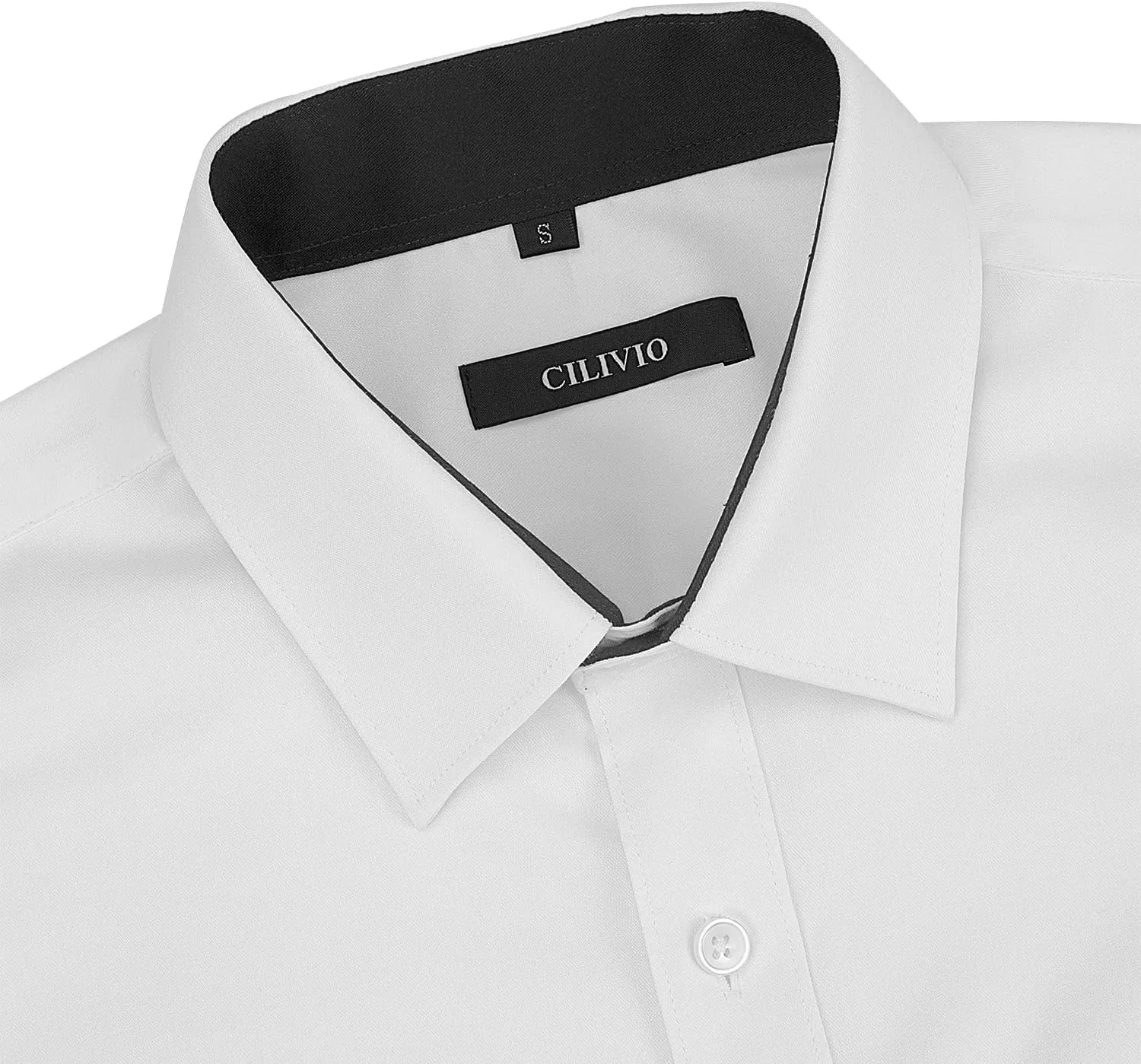Men's Stretch Wrinkle Resistant Dress Shirt Long Sleeve Button up Business Casual Shirt Regular Fit