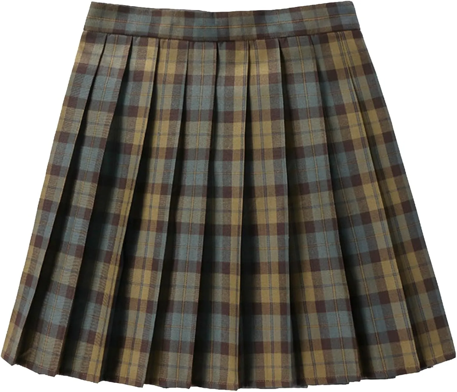 Mini Pleated Skirts for Women High Waisted School A-Line Skirts Casual Uniform Mini Skirt