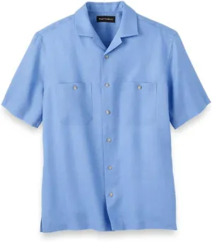 Paul Fredrick Men's Slim Fit Linen Solid Casual Shirt