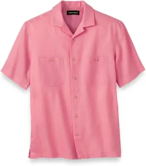 Paul Fredrick Men's Slim Fit Linen Solid Casual Shirt