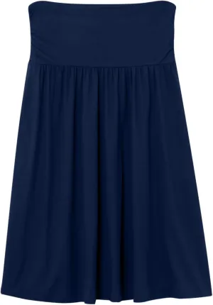 Pleated Midi Skirts for Women 2025 Summer High Waisted Solid Color Flowy A-Line Skirt with Pockets