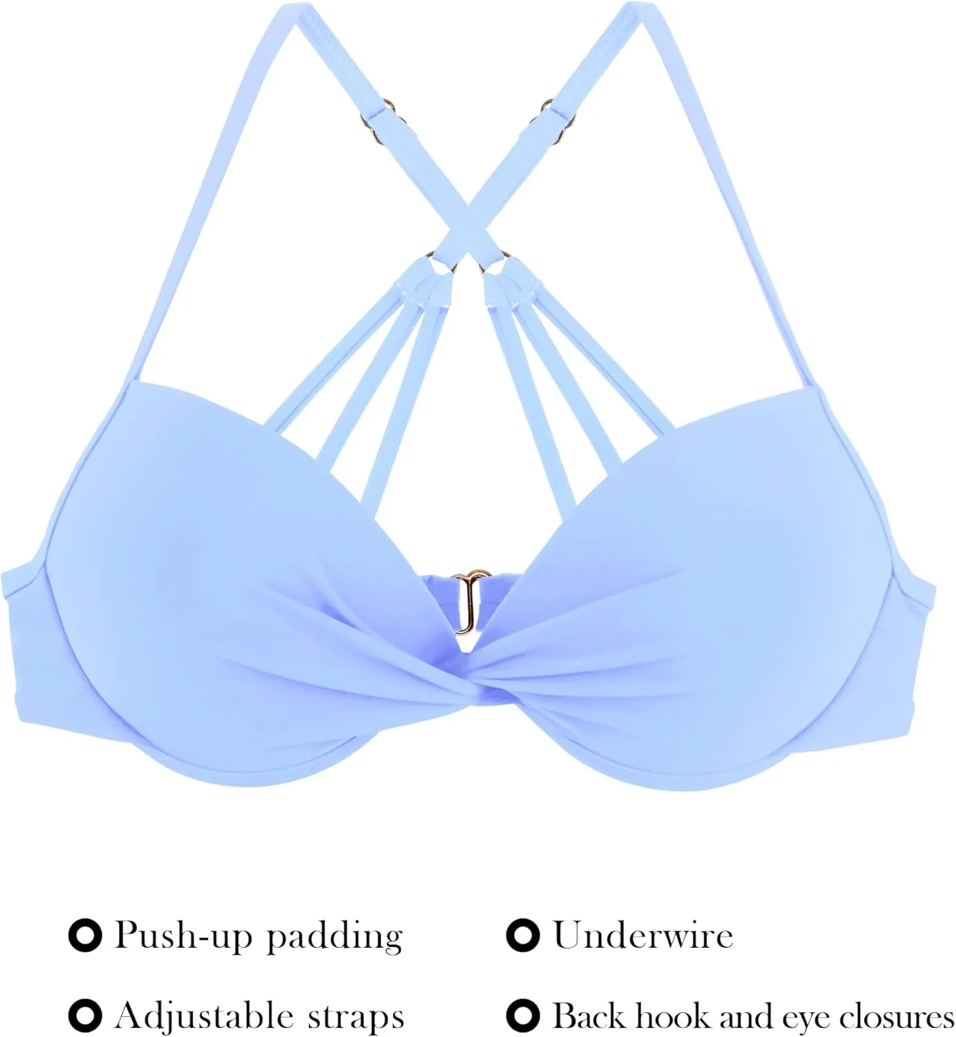 RELLECIGA Women's Underwire Bikini Top