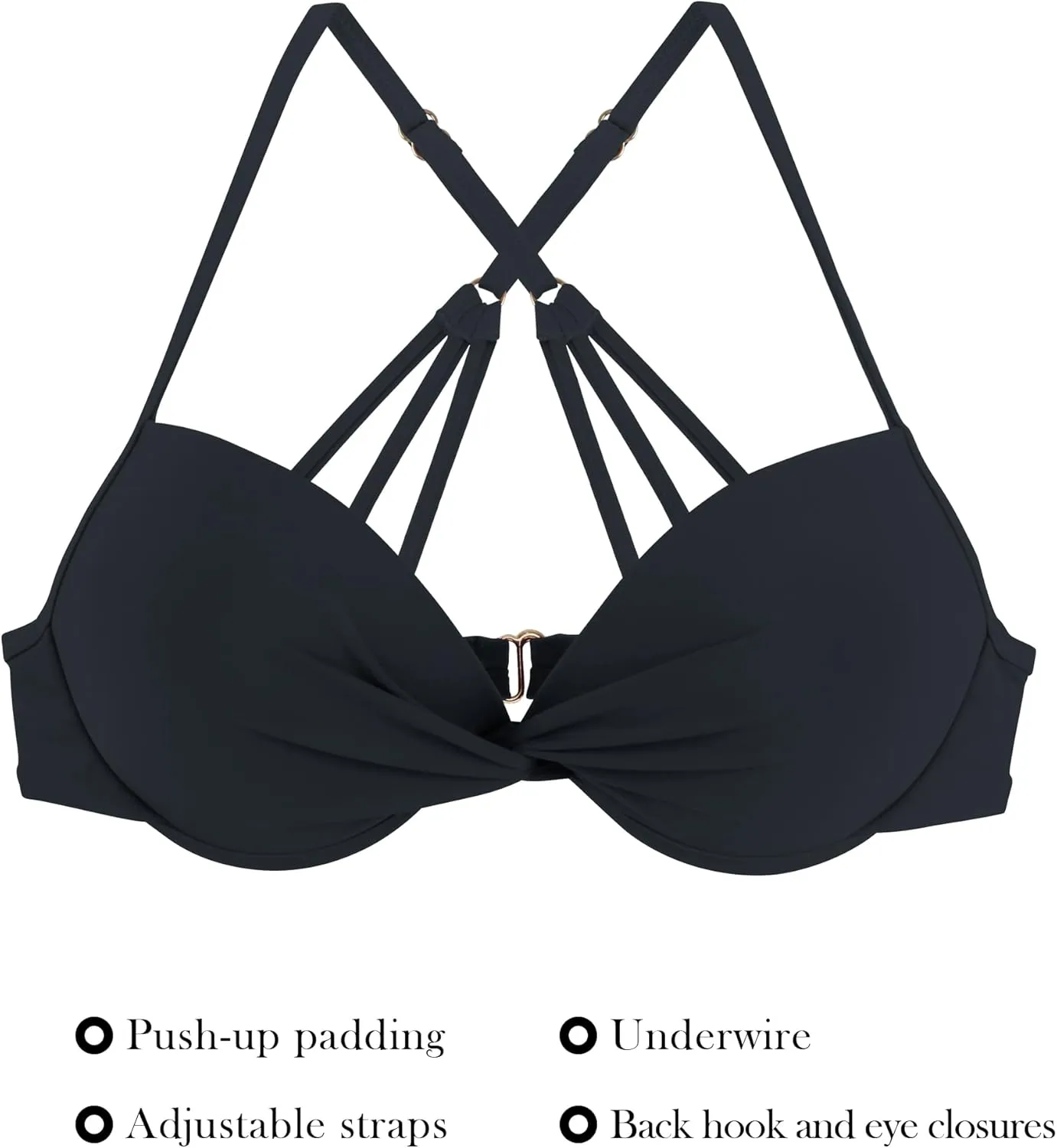 RELLECIGA Women's Underwire Bikini Top