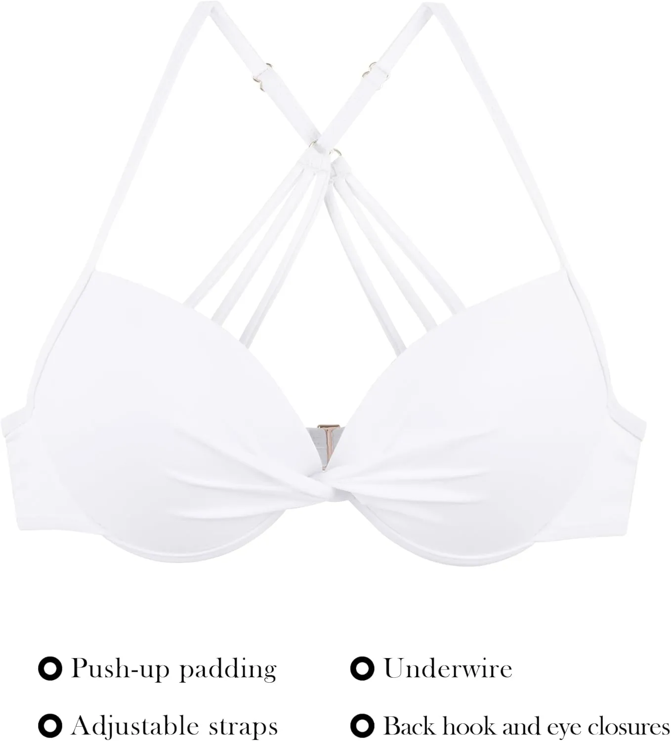 RELLECIGA Women's Underwire Bikini Top