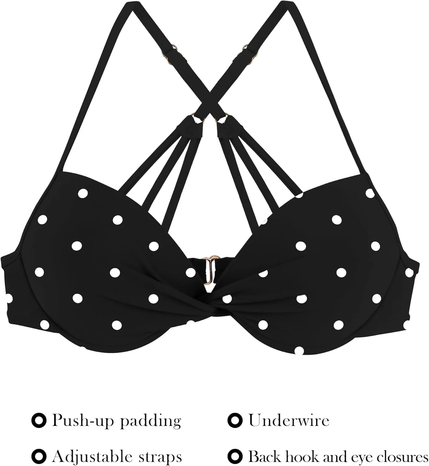 RELLECIGA Women's Underwire Bikini Top
