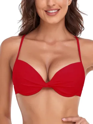 RELLECIGA Women's Underwire Bikini Top