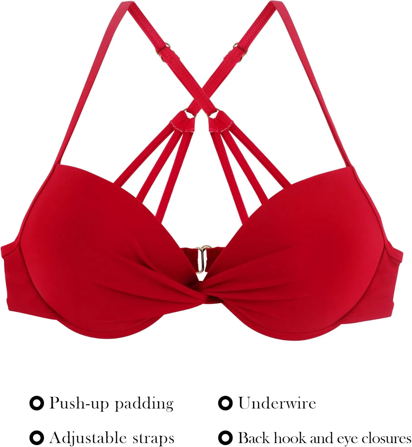 RELLECIGA Women's Underwire Bikini Top