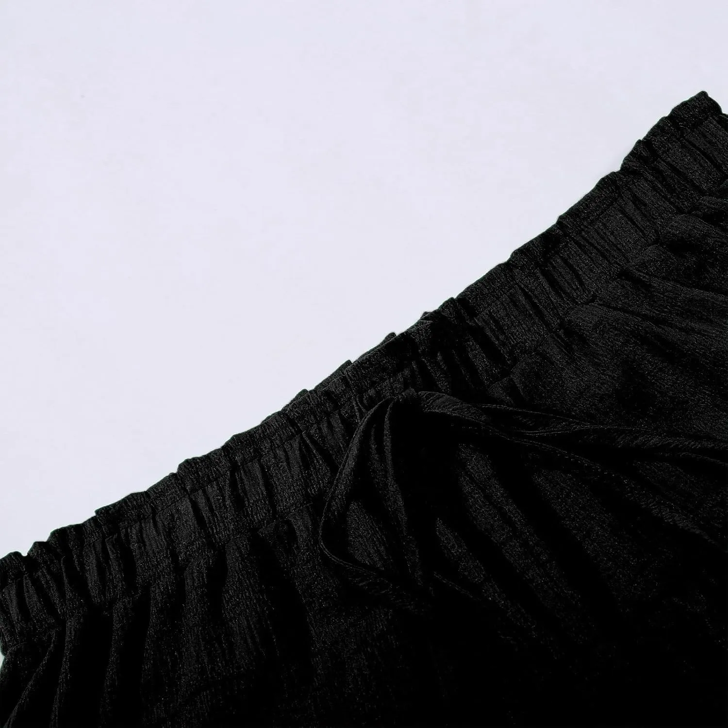 Ruffled Ruched Skorts for Women High Waisted Tiered Mini Skort 2025 Summer Boho Casual Beach Comfy Shorts Skirt