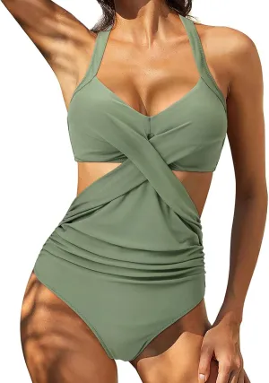 Rvidbe Women's High Waisted Swimsuit 2 Piece Bathing Suits Bikini Swimsuit Women Sexy