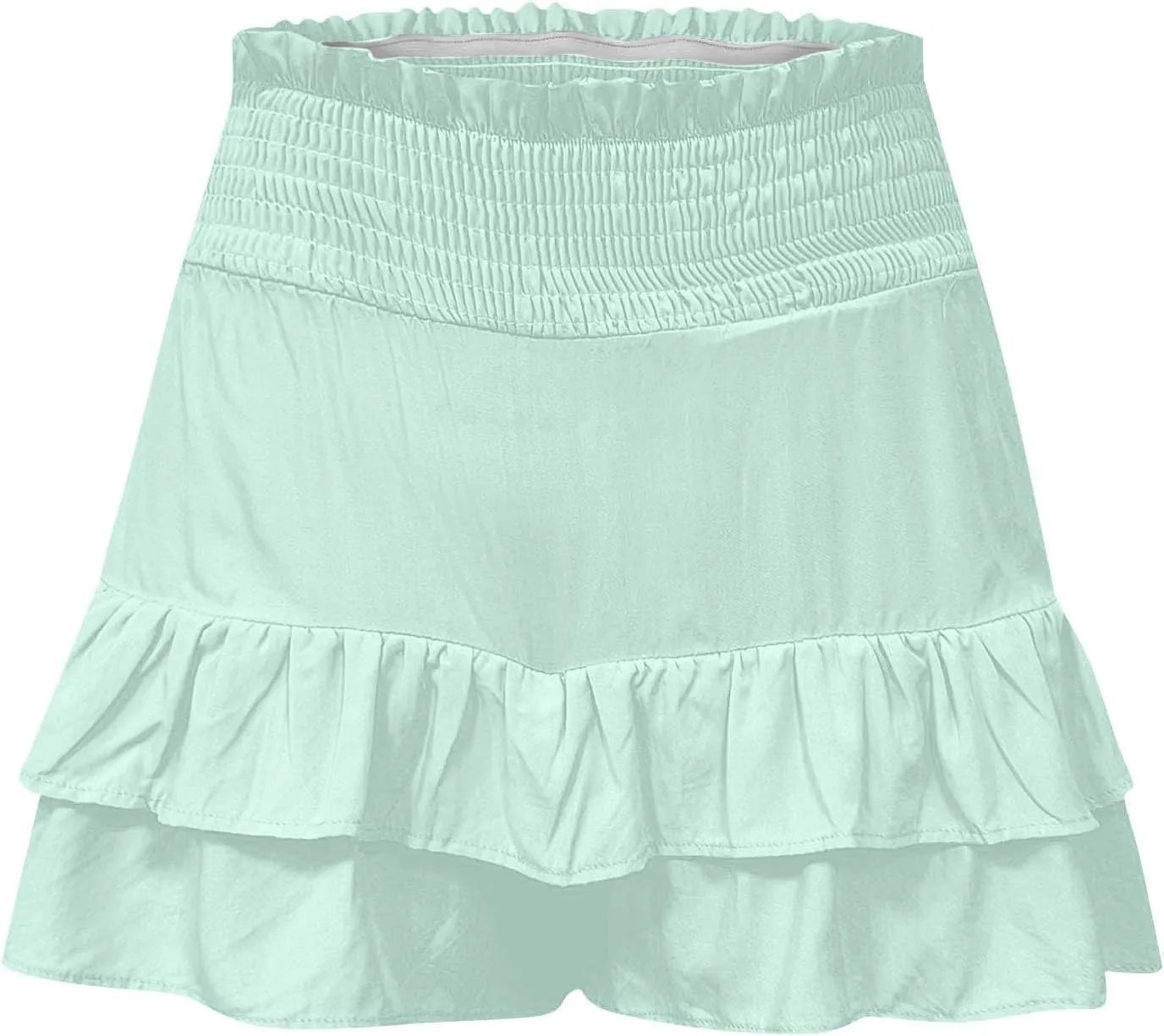 Skorts for Woman Tennis Golf Summer Ruffle Outfits Comfy Boho High Waist Skorts Crochet Casual Trendy Flowy Skirts