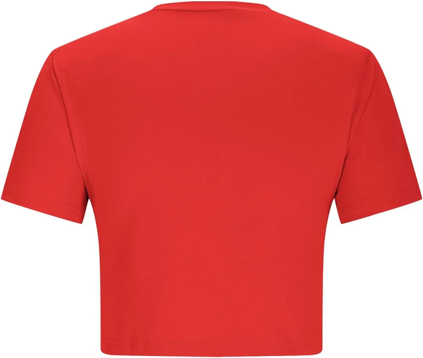 Solid Color Basic Cropped Tops Women Crew Neck Short Sleeve Slim Fit Tee Shirt 2025 Summer Fashion Outfits