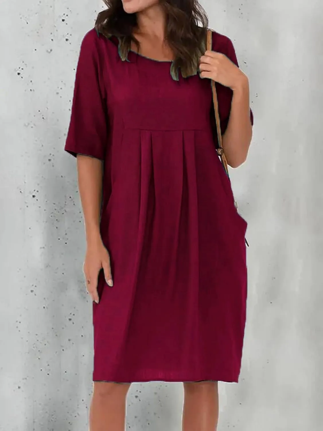 Summer Dresses for Women 2025 Vacation Maxi Long Sleeve Linen Casual Short Sleeve T Shirts Beach Dress with Pockets